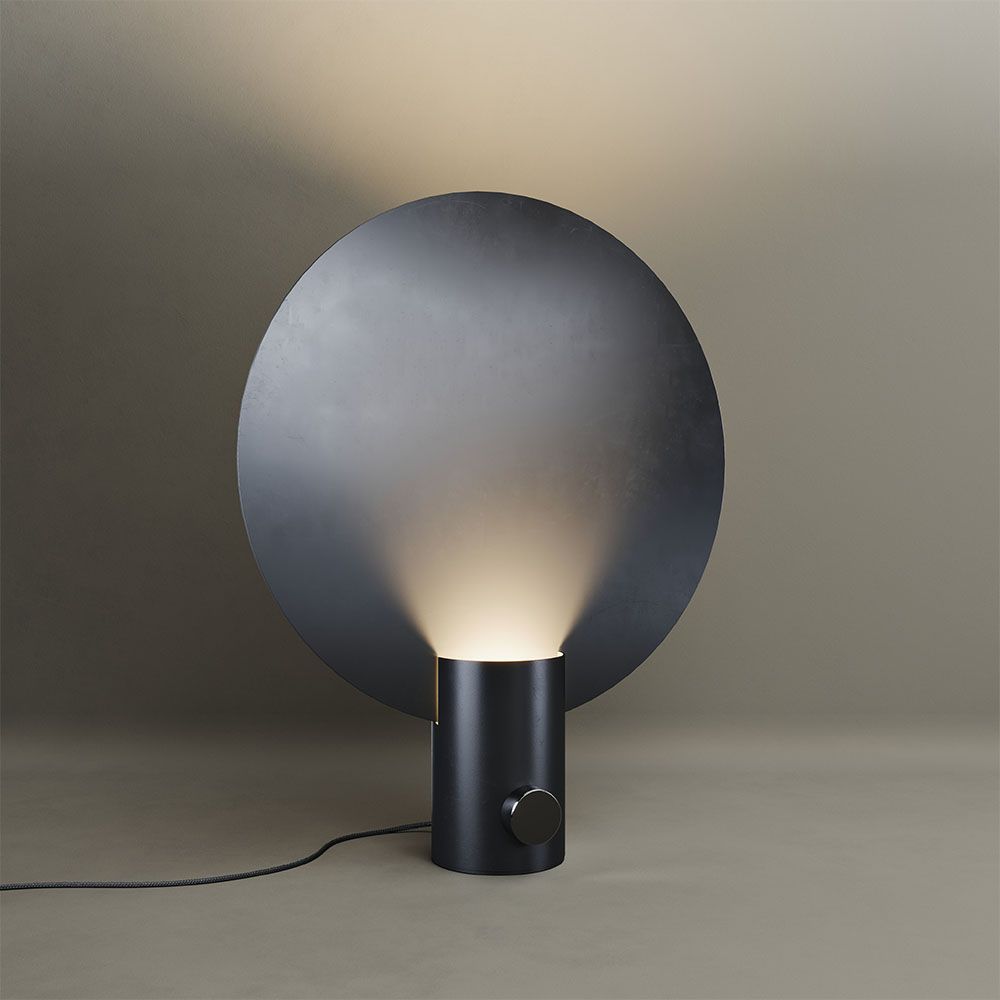 Cloud Tischleuchte mit Drehschalter s.luce Schwarz Ø 40cm