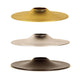 s.luce Cover in gold, silver, and black for Beam LED wall or ceiling light, stylish cover plate.