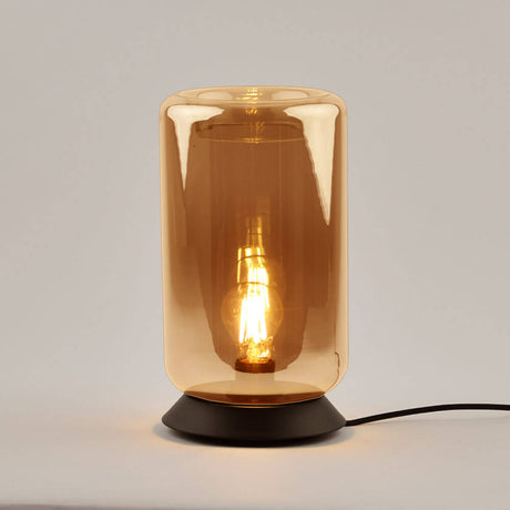 s.luce Cruet E27 design bordslampa glas med strömbrytare