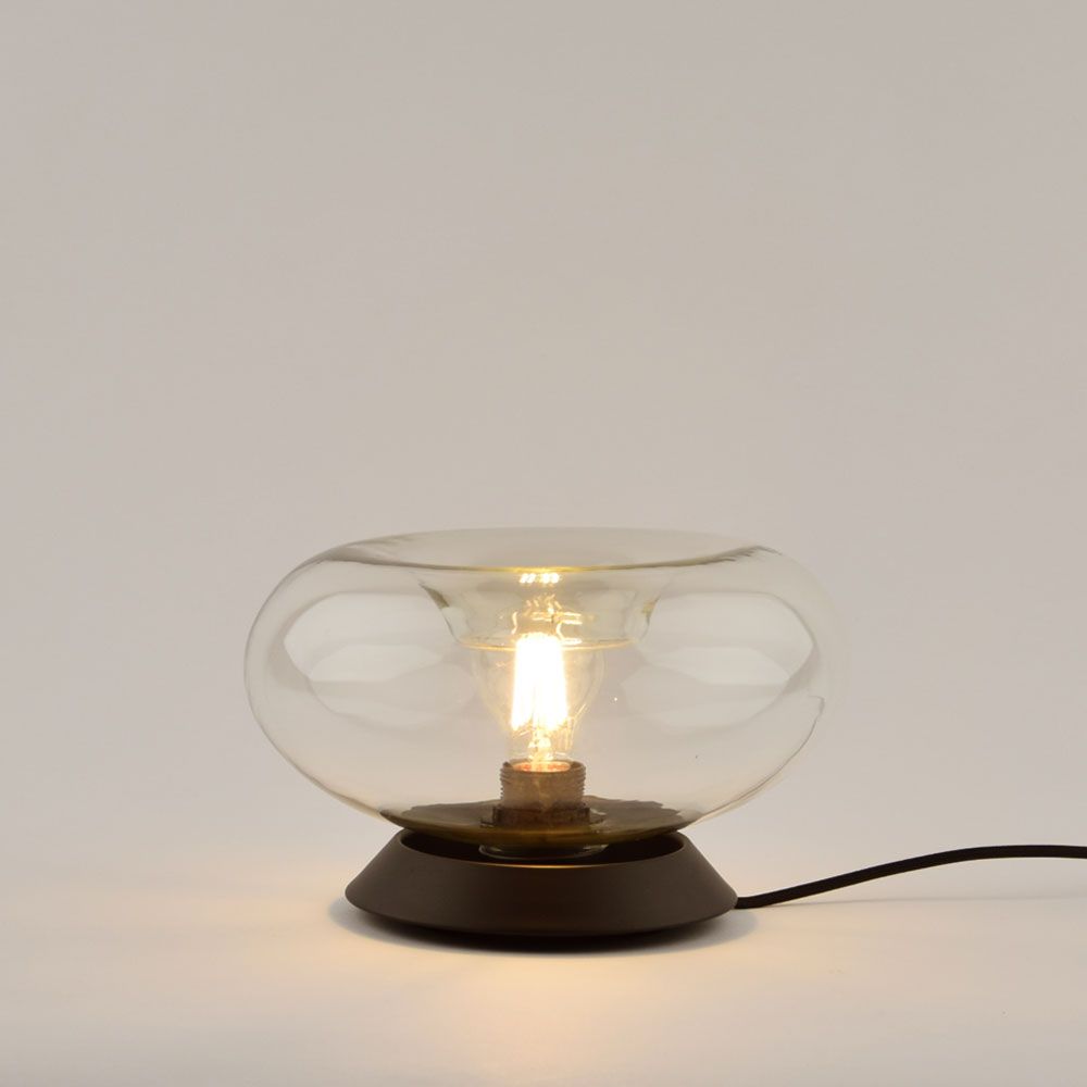 s.luce Cruet E27 lampada da tavolo di design in vetro con interruttore