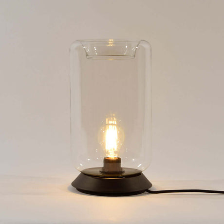 s.luce Cruet E27 design bordslampa glas med strömbrytare