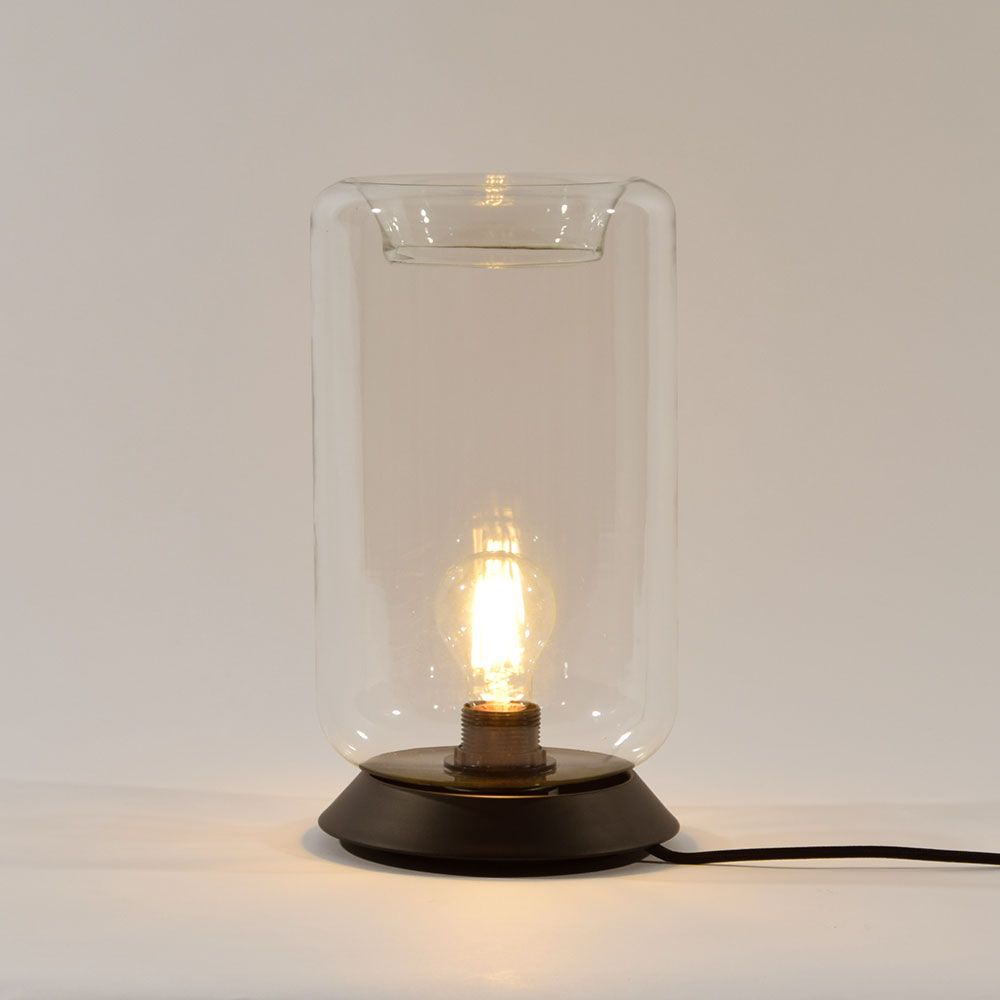 s.luce Cruet E27 lampada da tavolo di design in vetro con interruttore