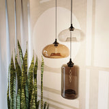 Cruet glass pendant lamp Up &amp; Low