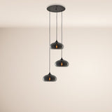 Cruit Multiple Pendant Lamp Glass 3 ou 5-Flame