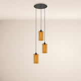 Cruit Multiple Pendant Lamp Glass 3 ou 5-Flame