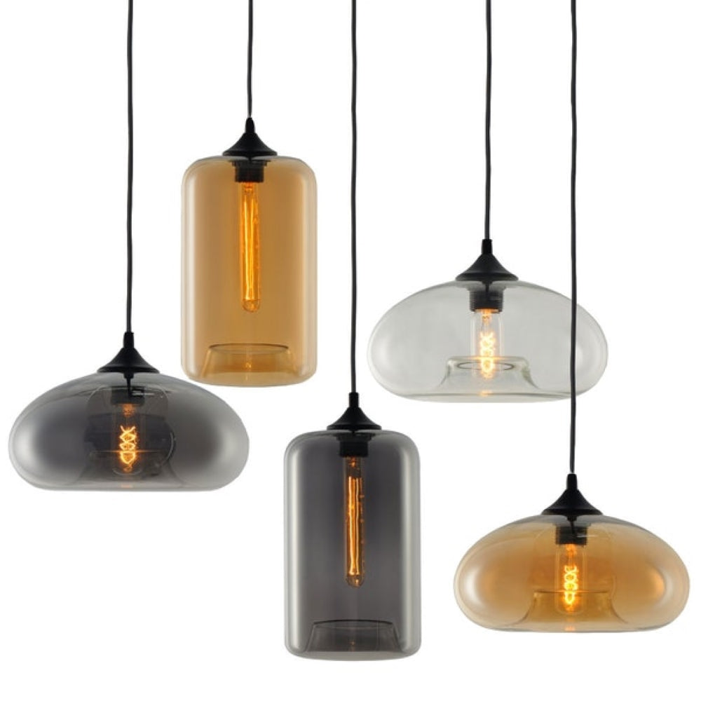 Cruet multi-bulb pendant light