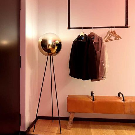 s.luce Tripod floor lamp Orb Tripod 160cm with glass globe