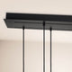 s.luce Echos Esstischleuchte 5-flammig 160cm Baldachin Ø 18cm Deckenmontage