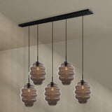 s.luce Echos dining table lamp 5-flame 160cm canopy Ø 25cm