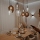 s.luce Echos Esszimmerlampe 12-flammig 200cm 3-reihig Ø 18cm