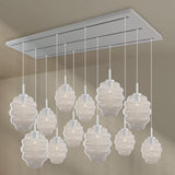 s.luce Echos dining room lamp 12-light 200cm 3-row Ø 18/25cm