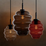 s.luce Echos dining room lamp 12-light 200cm 3-row Ø 18cm