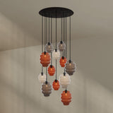 s.luce Echos galería luz 12-llama Ø 80cm dosel Ø 18/25cm