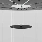s.luce Echos Galerieleuchte Baldachin mit Aufhängung und Kabeln für Pendelleuchte, elegante Deckenleuchte, modernes Design