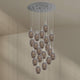 s.luce Echos Galerieleuchte 20-flammig Ø 120cm Baldachin Ø 18cm in modernem Design mit 20 eleganten Glaskörpern.