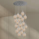 s.luce Echos Galerieleuchte 20-flammig Ø 120cm Baldachin Ø 18cm mit eleganten Glaskörpern