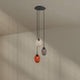 s.luce Luz de galeria Echos 3 luzes Ø 40cm copa Ø 18cm