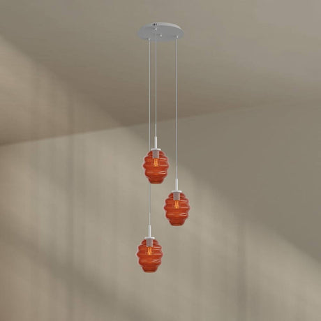 s.luce Echos Galerieleuchte 3-flammig Ø 40cm Baldachin Ø 18cm