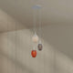 s.luce Luz de galeria Echos 3 luzes Ø 40cm copa Ø 18cm