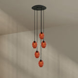 s.luce Echos galería luz 5-llama Ø 60cm dosel Ø 18cm