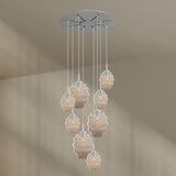 s.luce Echos galería luz 8-llama Ø 80cm dosel Ø 18/25cm