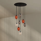 s.luce Echos gallery light 8-flame Ø 80cm canopy Ø 18cm