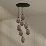 s.luce Echos galería luz 8-llama Ø 80cm dosel Ø 25cm