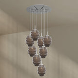 s.luce Echos galería luz 8-llama Ø 80cm dosel Ø 25cm