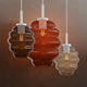 s.luce Echos glass gallery pendant light suspension 500cm white
