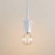 s.luce Echos glass gallery pendant light suspension 500cm white