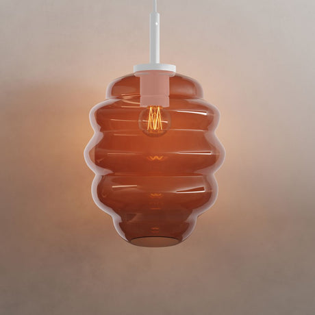 s.luce Echos hængelampe i glas 150 cm hvid