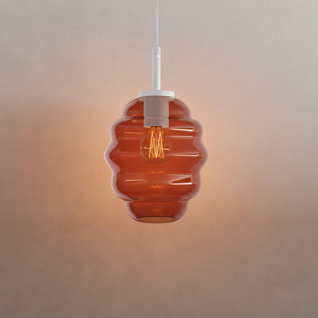 s.luce Echos hængelampe i glas 150 cm hvid