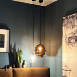 s.luce Echos glazen hanglamp ophanging zwart 150cm