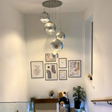 Fairy mirror ball pendant light