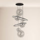 s.luce Fusion XXL lampe de galerie 8 flammes anneau LED