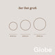 s.luce Globe pro 3er Set aus großen Kugelleuchten in Größen 40 cm, 50 cm und 60 cm für stilvolle Gartenbeleuchtung.