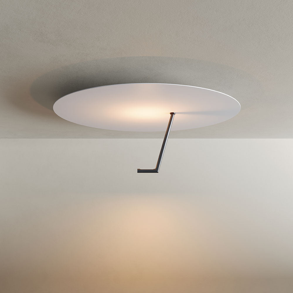 Parete a led gancio e lampada a soffitto