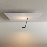 Parete a led gancio e lampada a soffitto