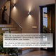 s.luce Ixa LED Wandlampe verstellbare Winkel Innen & Außen IP44
