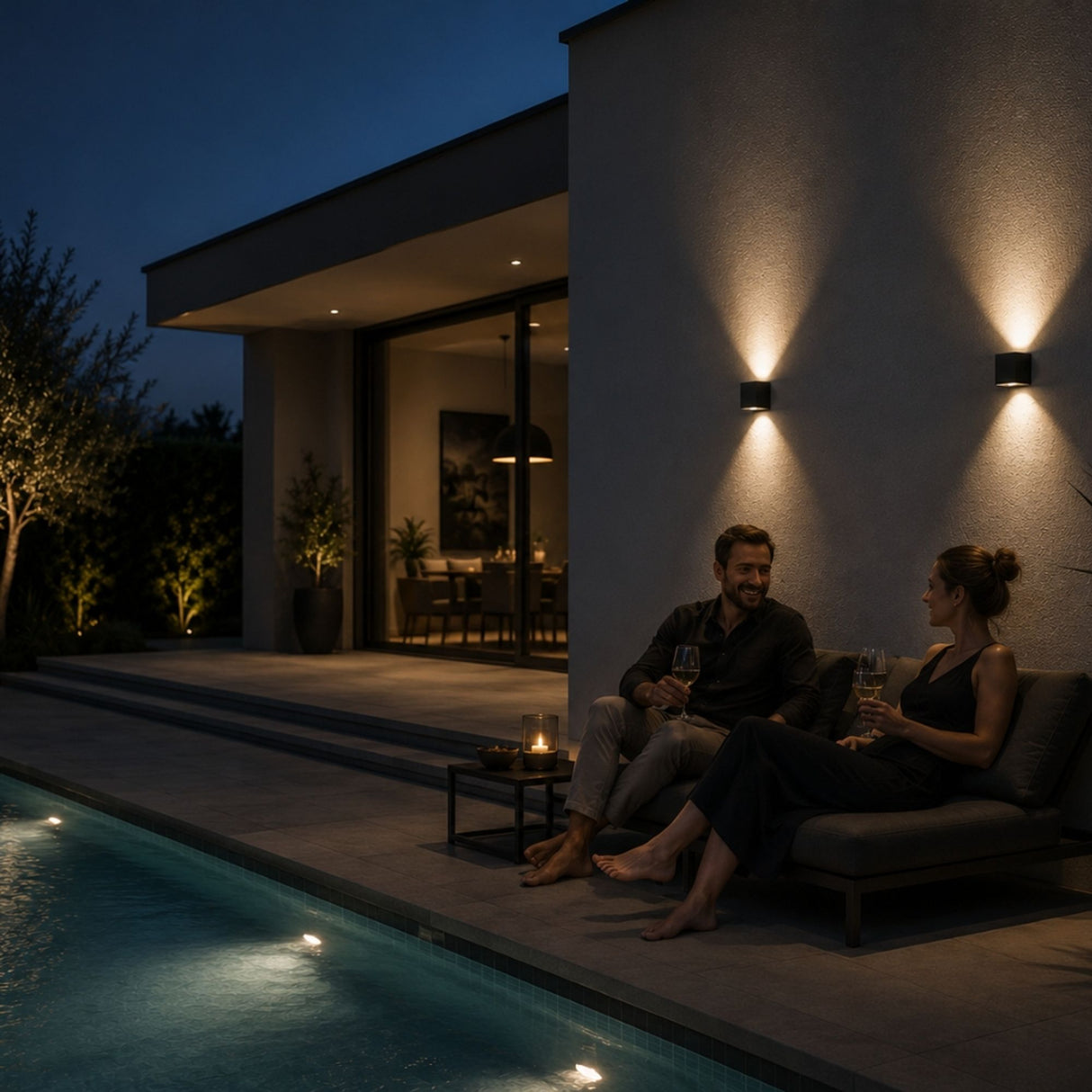 s.luce Ixa LED wandlamp verstelbare hoek binnen & buiten IP44