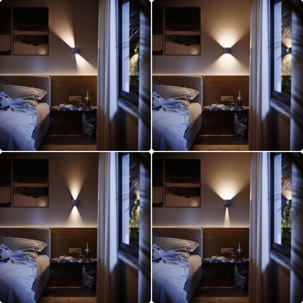 s.luce Ixa LED lampada da parete ad angolo regolabile per interni ed esterni IP44