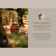 Katalog s.luce® - homecoming lights. Gestaltung im Wald mit edlem Lichtobjekt und Designer-Biografie.