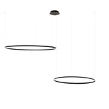 s.luce Combinaison de lampes suspendues LED à 2 anneaux Excentrique