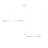 LED 2-Ring Hanging Lamps Combination Eccentric