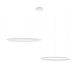 s.luce Combinaison de lampes suspendues LED à 2 anneaux Excentrique