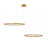 s.luce Combinaison de lampes suspendues LED à 2 anneaux Excentrique