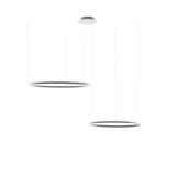 s.luce Combinaison de lampes suspendues LED à 2 anneaux Excentrique