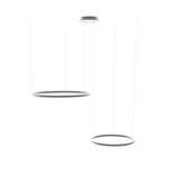 LED 2-Ring Hanging Lamps Combination Eccentric