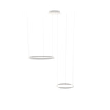 LED 2-Ring Hanging Lamps Combination Eccentric