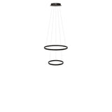 LED 2-ring hanging lights combination centric